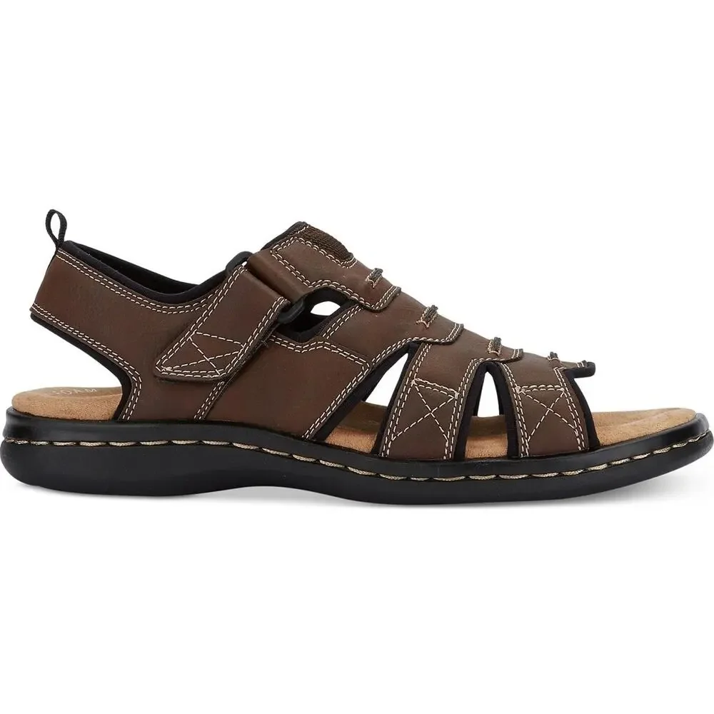 Dockers Men Slingback Fisherman Sport Sandals Shorewood Size US 9M Briar Brown